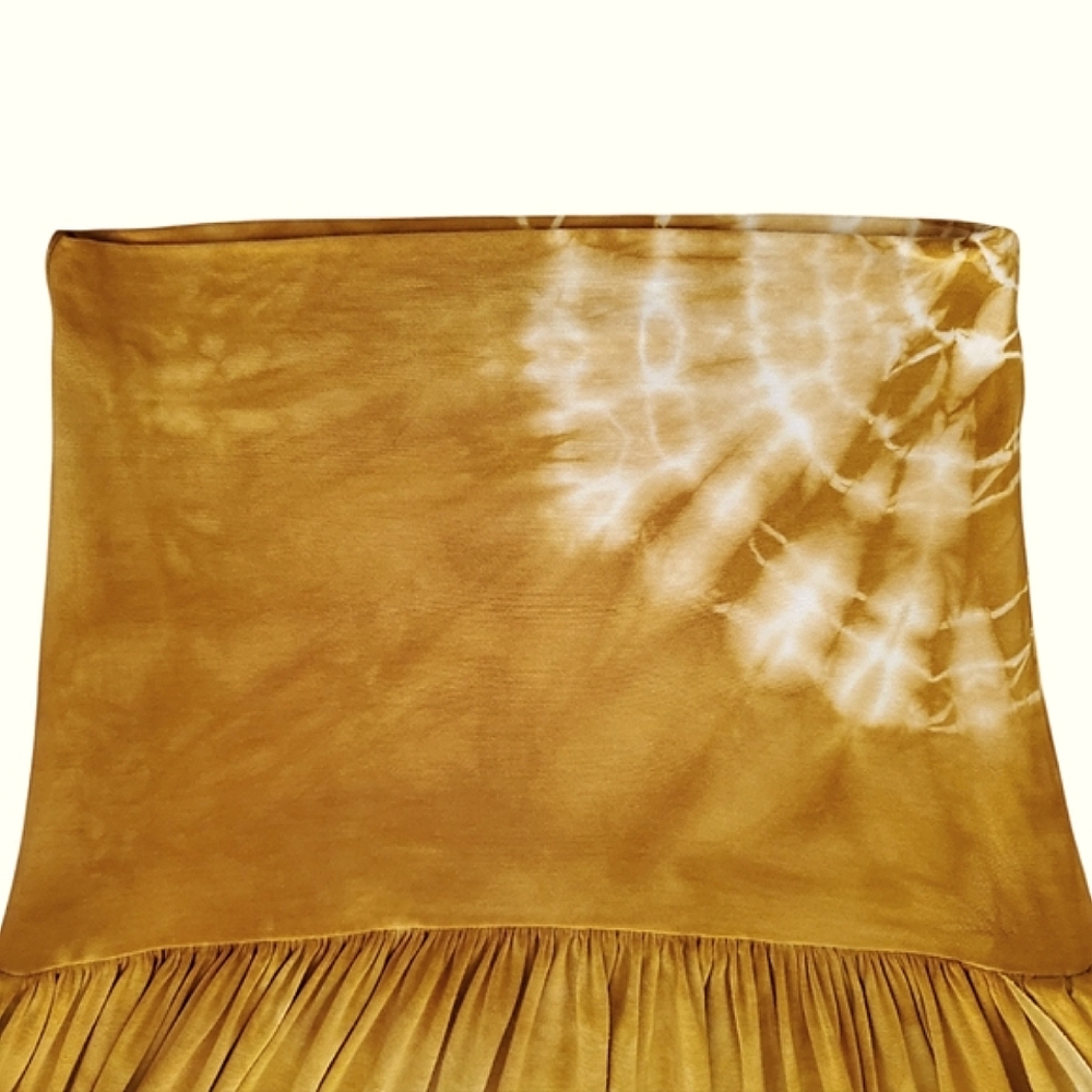 Side Slit Maxi Skirt W/ Sunburst Tie Dye Design Rayon Festival Boho Sexy Hippie - Picture 14 of 15